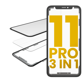 3 in 1 (Glass With OCA Pre-Installed + Frame) Compatible For iPhone 11 Pro (OCA Master)