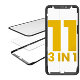 3 in 1 (Glass With OCA Pre-Installed + Frame) Compatible For iPhone 11 (OCA Master) (2 Pack)