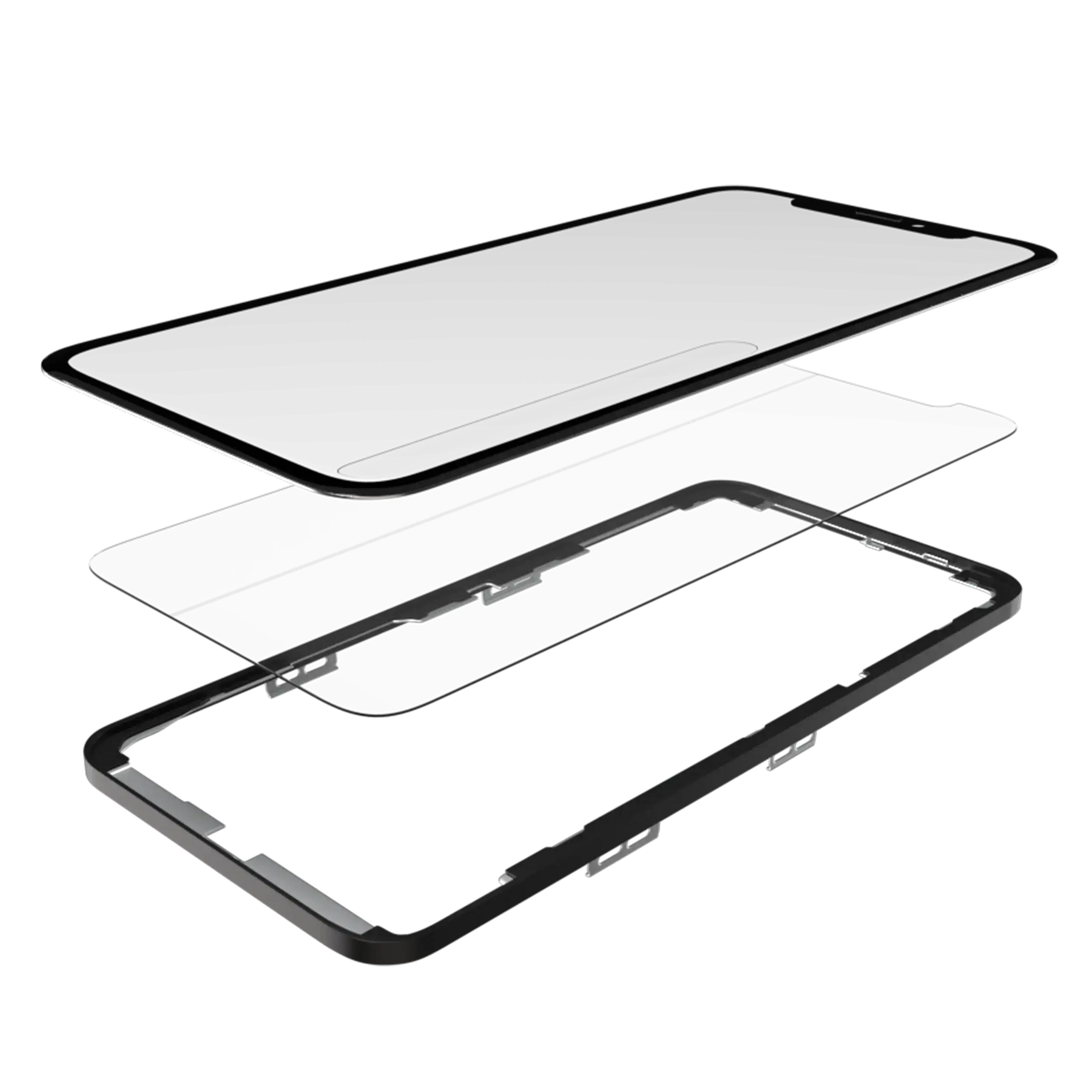 3 in 1 (Glass With OCA Pre-Installed + Frame) Compatible For iPhone XS Max (OCA Master)