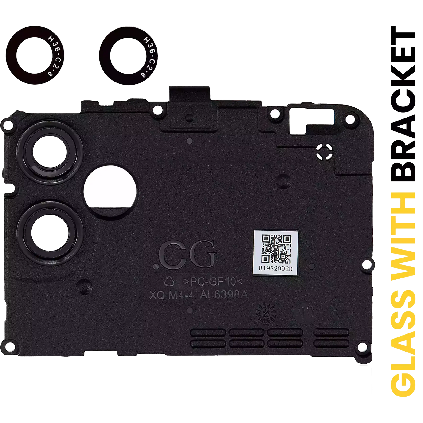 Back Camera Lens With Bracket Compatible For Samsung Galaxy A04E (A042 / 2022) (Black)