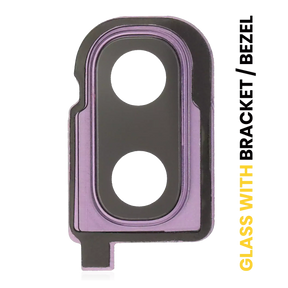 Back Camera Lens With Bracket / Bezel Compatible For Samsung Galaxy Z Flip 4G (F700) / Z Flip 5G (F707) (Mirror Purple)