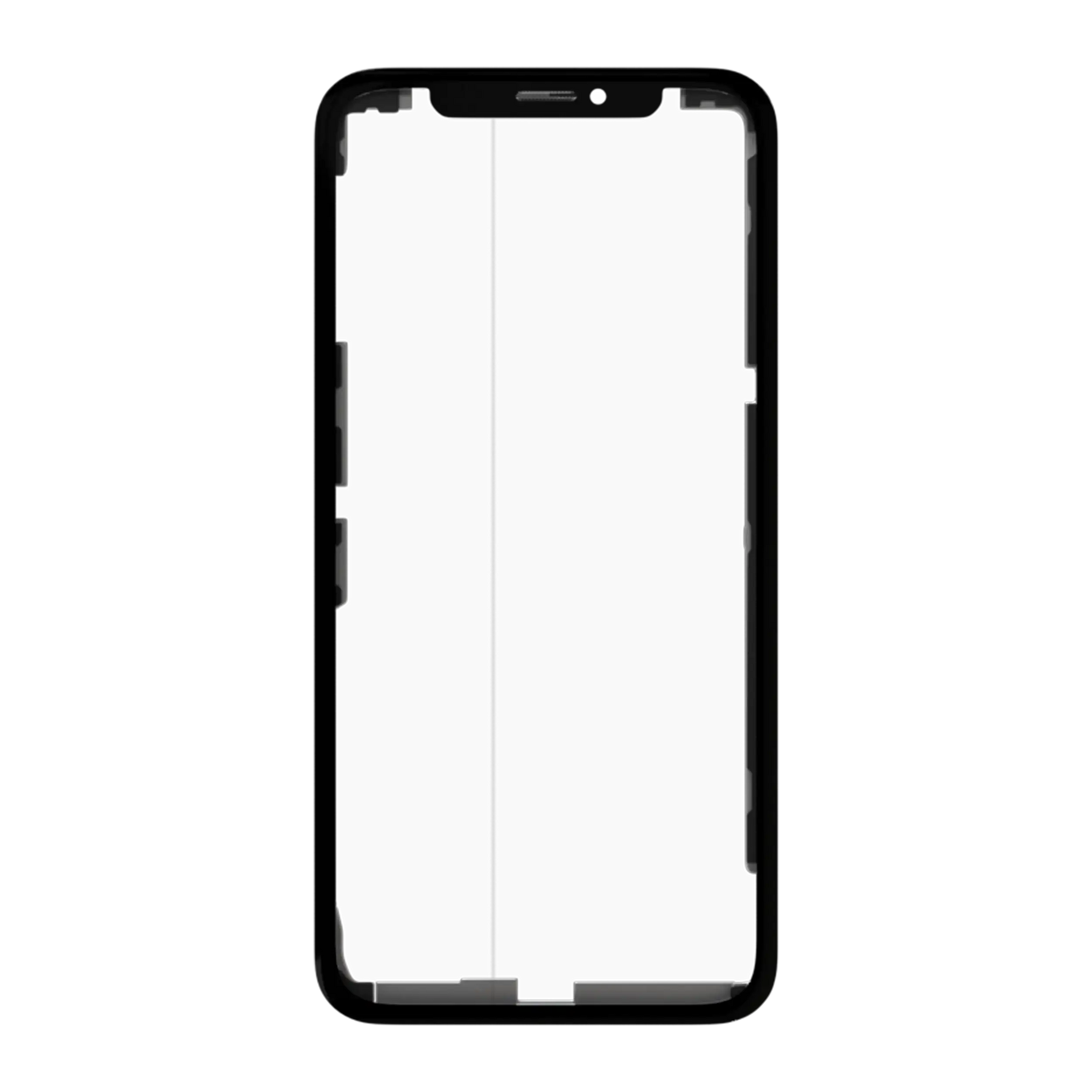 3 in 1 (Glass With OCA Pre-Installed + Frame) Compatible For iPhone XS (OCA Master)