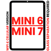 Digitizer Compatible For iPad Mini 6 (2021) / Mini 7 (2024) (WiFi / Cellular) (Glass Separation Required) (Aftermarket Plus) (All Colors)