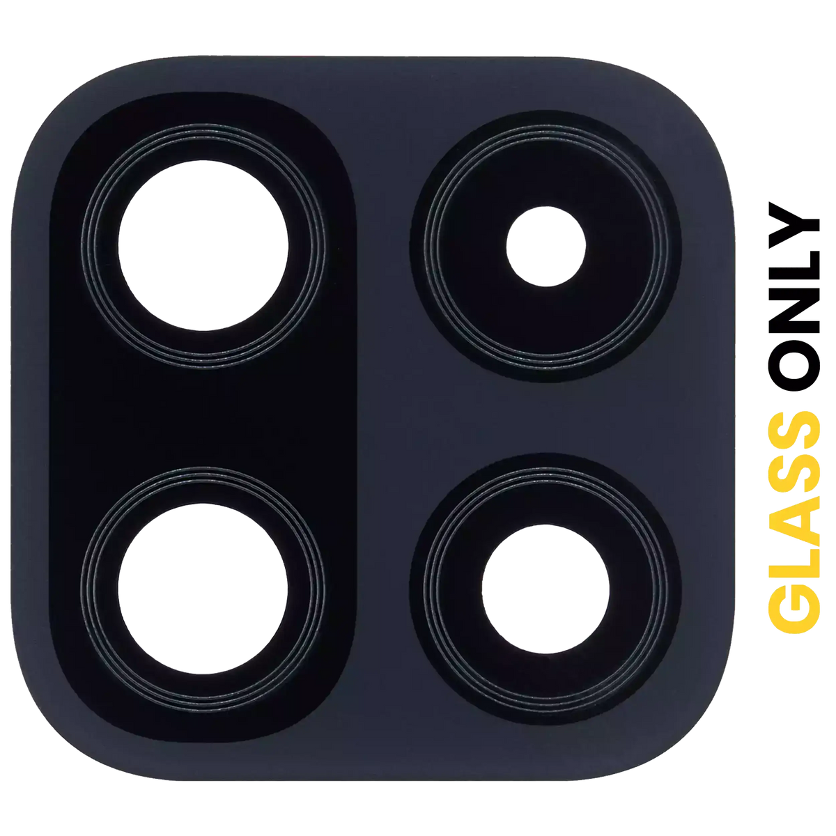 Back Camera Lens (Glass Only) With Adhesive Compatible For Samsung Galaxy F42 5G (E426 / 2021) (Matte Black)