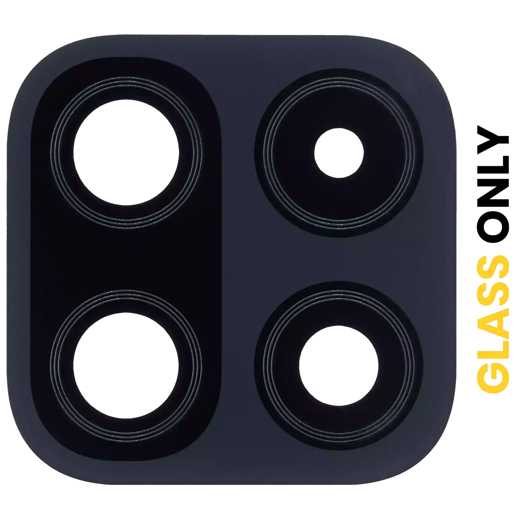 Back Camera Lens (Glass Only) With Adhesive Compatible For Samsung Galaxy F42 5G (E426 / 2021) (Matte Black)