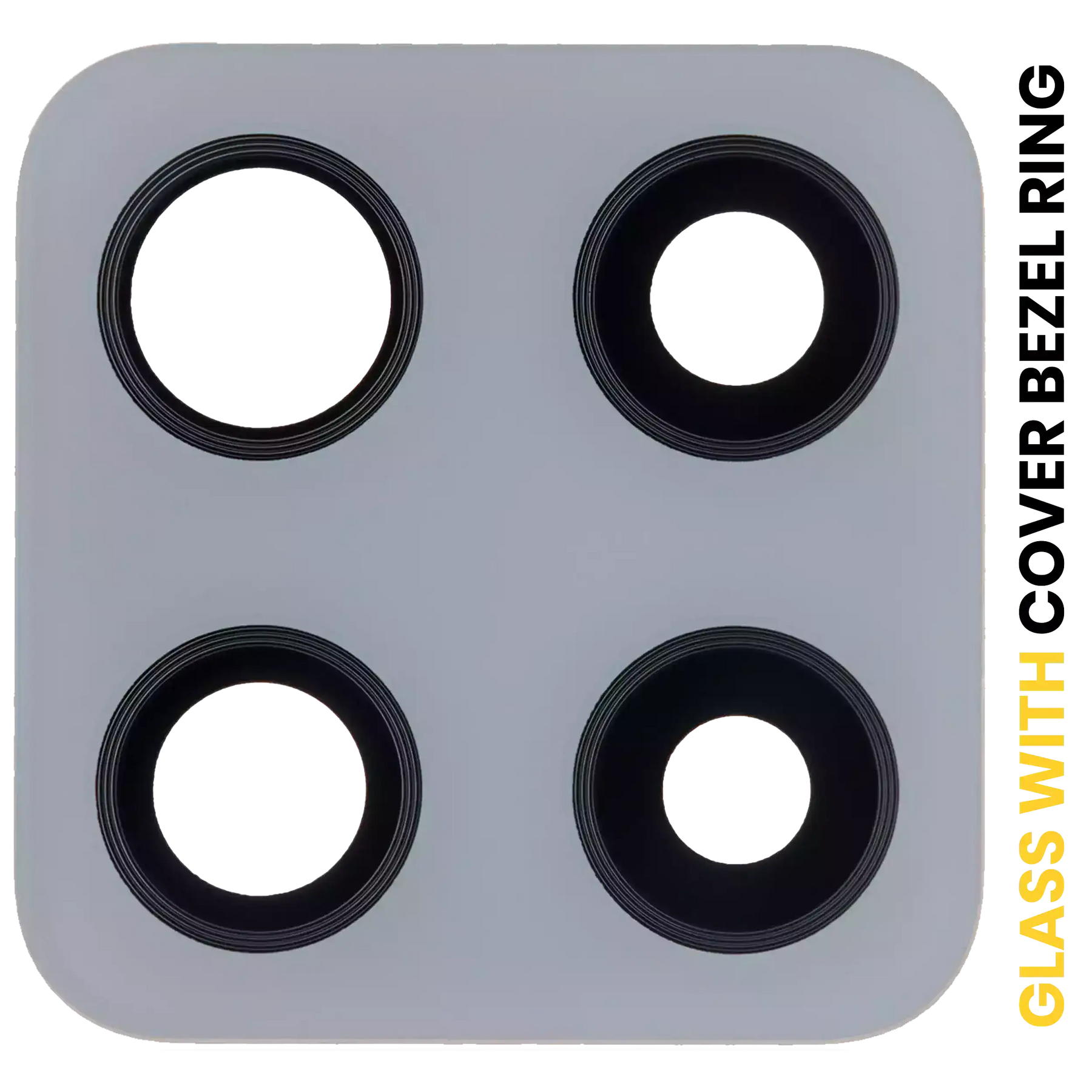 Back Camera Lens With Cover Bezel Ring Compatible For Samsung Galaxy A42 5G (A426 / 2020) (Prism Dot Gray)