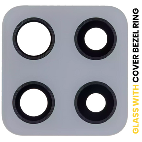 Back Camera Lens With Cover Bezel Ring Compatible For Samsung Galaxy A42 5G (A426 / 2020) (Prism Dot Gray)