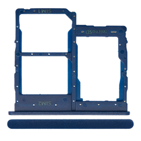 Dual Sim Card Tray Compatible For Samsung Galaxy A01 Core (A013 / 2020) (Blue)