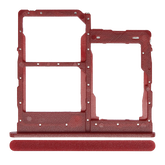 Dual Sim Card Tray Compatible For Samsung Galaxy A01 Core (A013 / 2020) (Red)