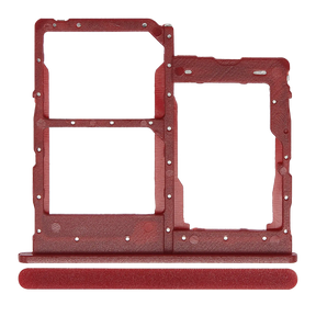 Dual Sim Card Tray Compatible For Samsung Galaxy A01 Core (A013 / 2020) (Red)