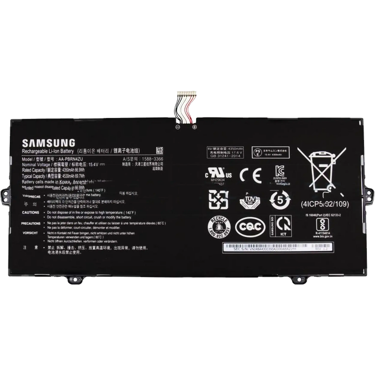 Replacement Battery Compatible for Galaxy Book ION 15.6" (NP950XCJ Series) (BA43-00393A / AA-PBRN4ZU) (Service Pack)