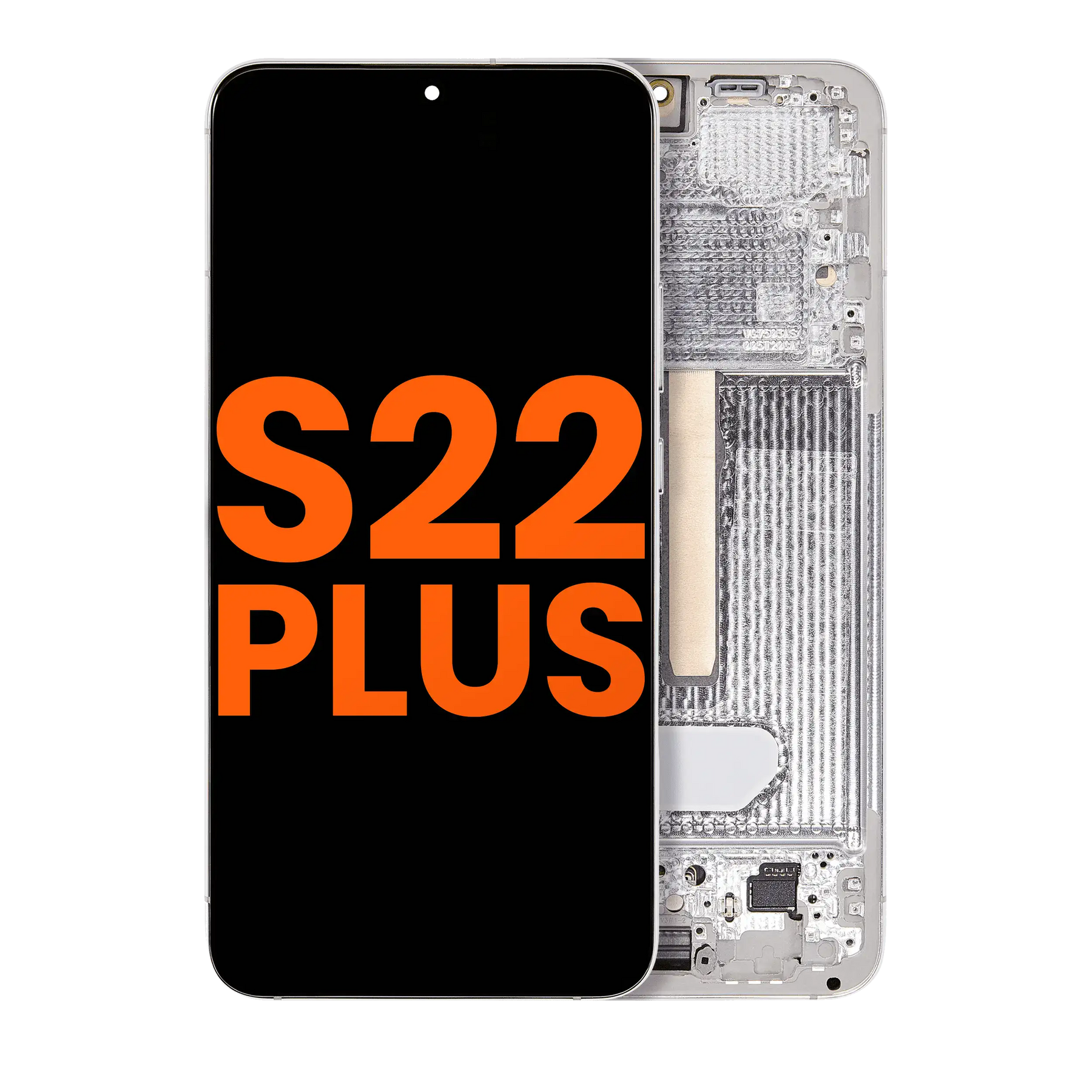 OLED Assembly With Frame Compatible For Samsung Galaxy S22 Plus 5G (Blemish: Grade D) (Phantom White)