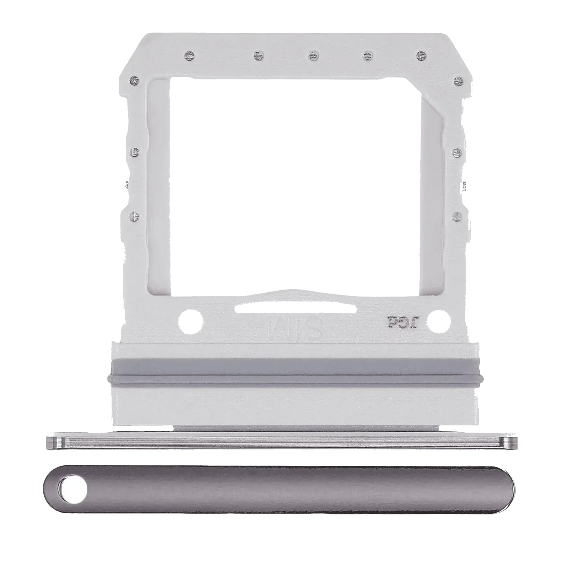 Single Sim Card Tray Compatible For Samsung Galaxy Z Flip 4G (F700) / Z Flip 5G (F707) (Mystic Gray)