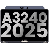 Complete LCD Display Assembly For MacBook Air 13" (A3240 /Early 2025) (Used OEM Pull: Grade A) (Midnight)