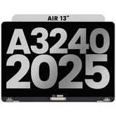 Complete LCD Display Assembly For MacBook Air 13" (A3240 /Early 2025) (Used OEM Pull: Grade A) (Starlight)