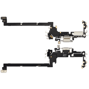 Charging Port Flex Cable Compatible For iPhone 17 Pro (Premium) (US Version) (Silver)