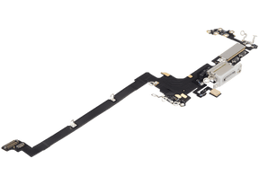 Charging Port Flex Cable Compatible For iPhone 17 Pro (Premium) (US Version) (Silver)