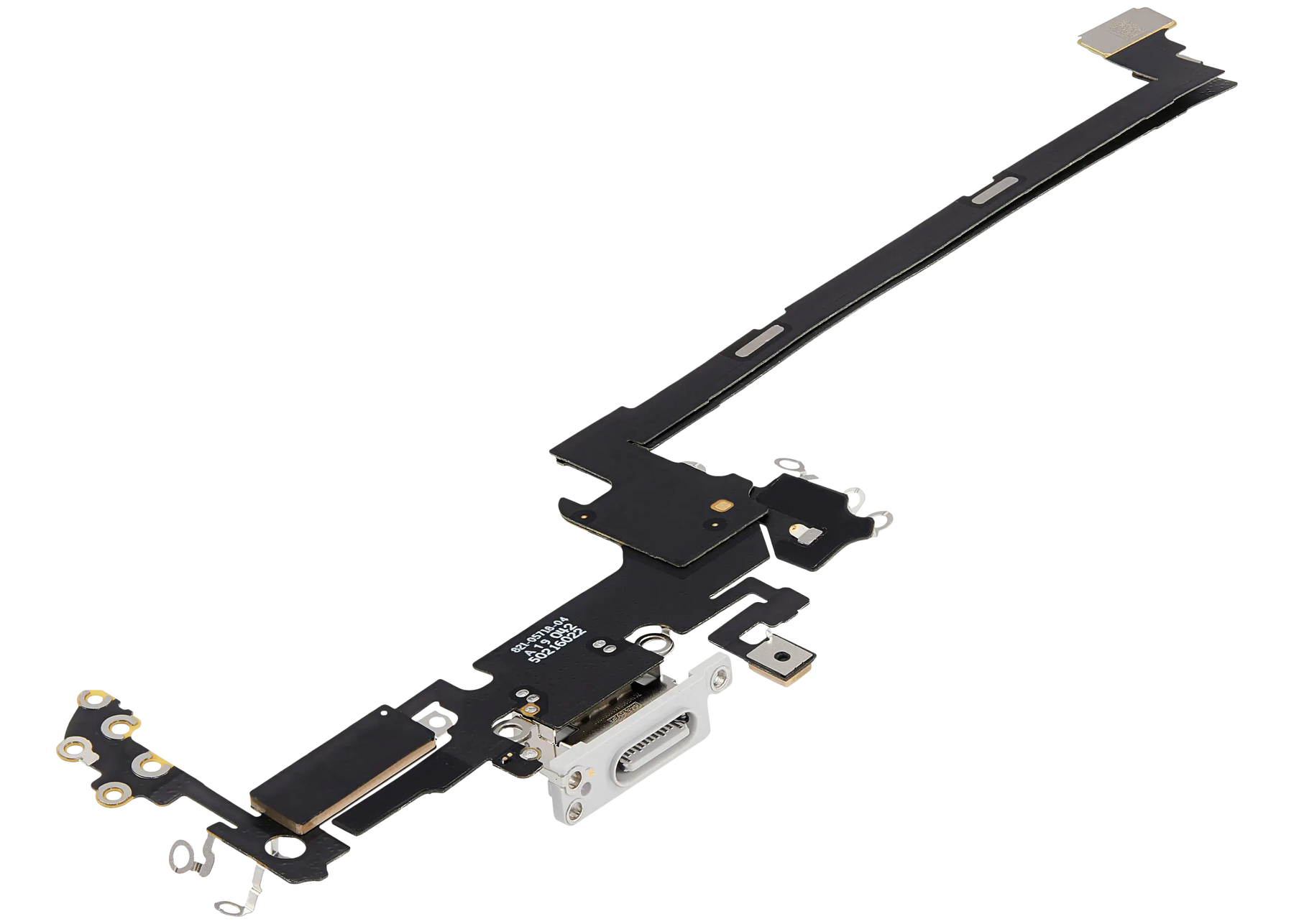 Charging Port Flex Cable Compatible For iPhone 17 Pro (Premium) (US Version) (Silver)