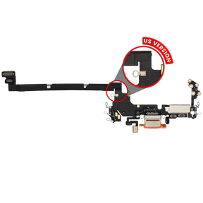 Charging Port Flex Cable Compatible For iPhone 17 Pro (Premium) (US Version) (Cosmic Orange)