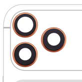 Back Camera Lens With Bracket & Bezel For iPhone 17 Pro/ 17 Pro Max (Premium) (Cosmic Orange)