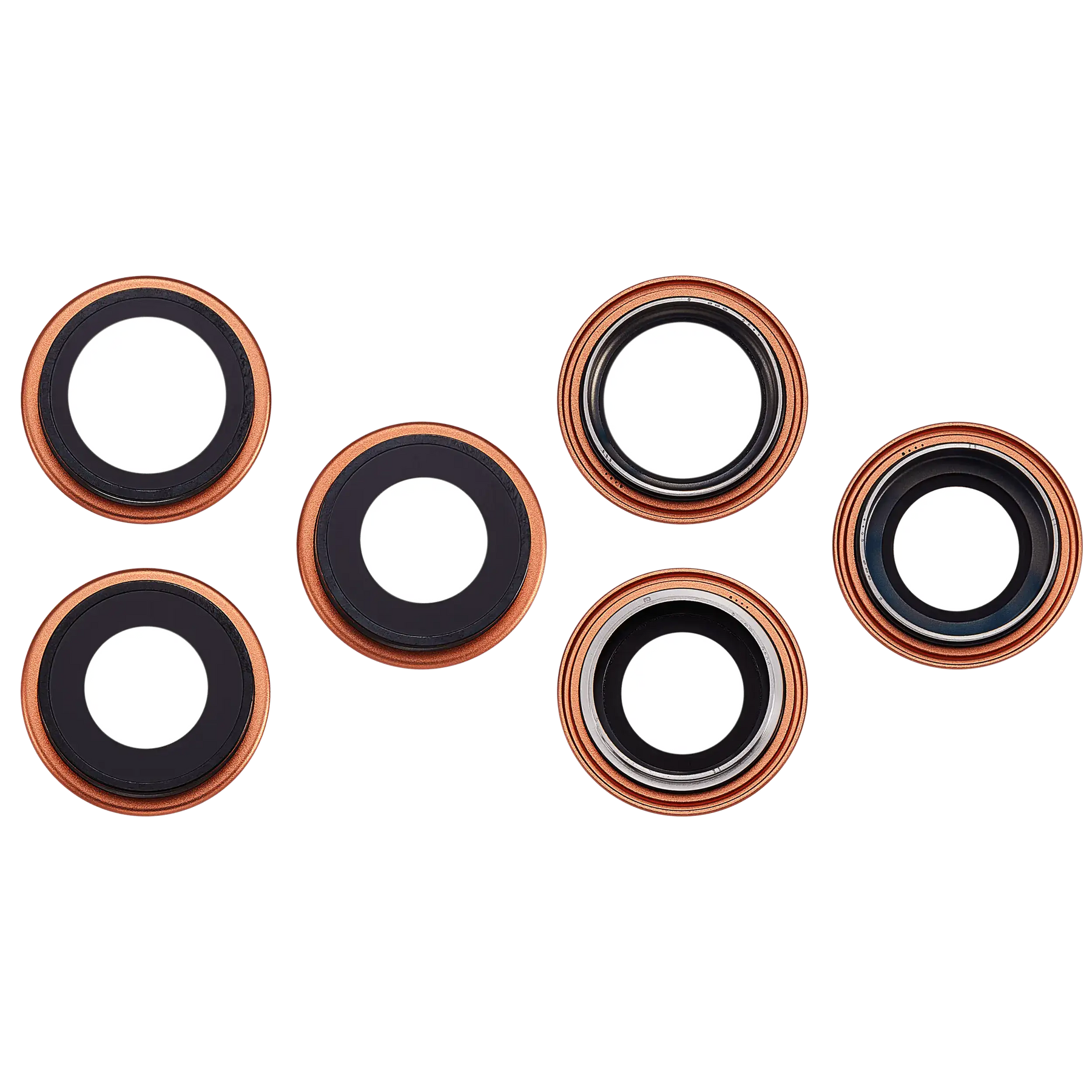 Back Camera Lens With Bracket & Bezel For iPhone 17 Pro/ 17 Pro Max (Premium) (Cosmic Orange)