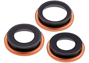 Back Camera Lens With Bracket & Bezel For iPhone 17 Pro/ 17 Pro Max (Premium) (Cosmic Orange)