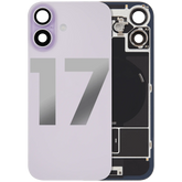 Back Glass w/ MagSafe Magnet & NFC & Flashlight Flex Compatible For iPhone 17 (Used OEM Pull: Grade A) (Lavender)