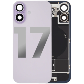 Back Glass w/ MagSafe Magnet & NFC & Flashlight Flex Compatible For iPhone 17 (Used OEM Pull: Grade A) (Lavender)