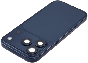 Back Housing W/ Charging Port Flex & Small Parts Compatible For iPhone 17 Pro (US Version) (Used OEM Pull: Grade A) (Deep Blue)