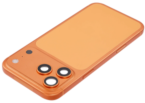 Back Housing W/ Charging Port Flex & Small Parts Compatible For iPhone 17 Pro Max (US Version) (Used OEM Pull: Grade A) (Cosmic Orange)