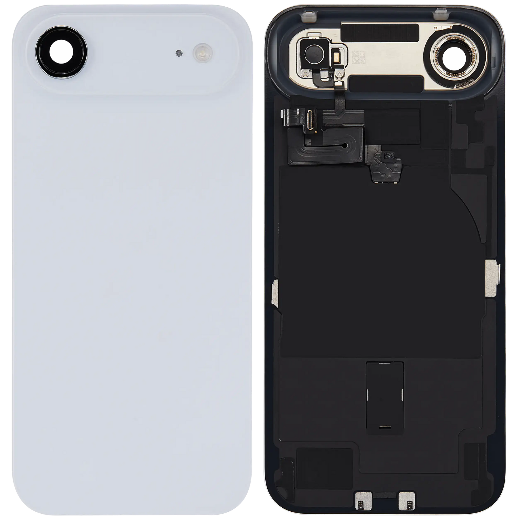 Back Glass w/ MagSafe Magnet & NFC & Flashlight Flex For iPhone Air (Used OEM Pull: Grade A) (Sky Blue)