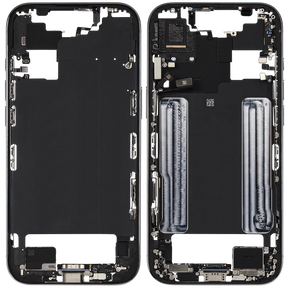 Mid-Frame Housing W/ Charging Port Flex & Small Parts For iPhone Air (US Version) (Used OEM Pull: Grade A) (Sky Blue)