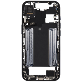 Mid-Frame Housing W/ Charging Port Flex & Small Parts For iPhone Air (US Version) (Used OEM Pull: Grade A) (Sky Blue)