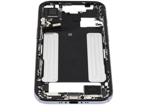 Mid-Frame Housing W/ Charging Port Flex & Small Parts For iPhone Air (US Version) (Used OEM Pull: Grade A) (Sky Blue)