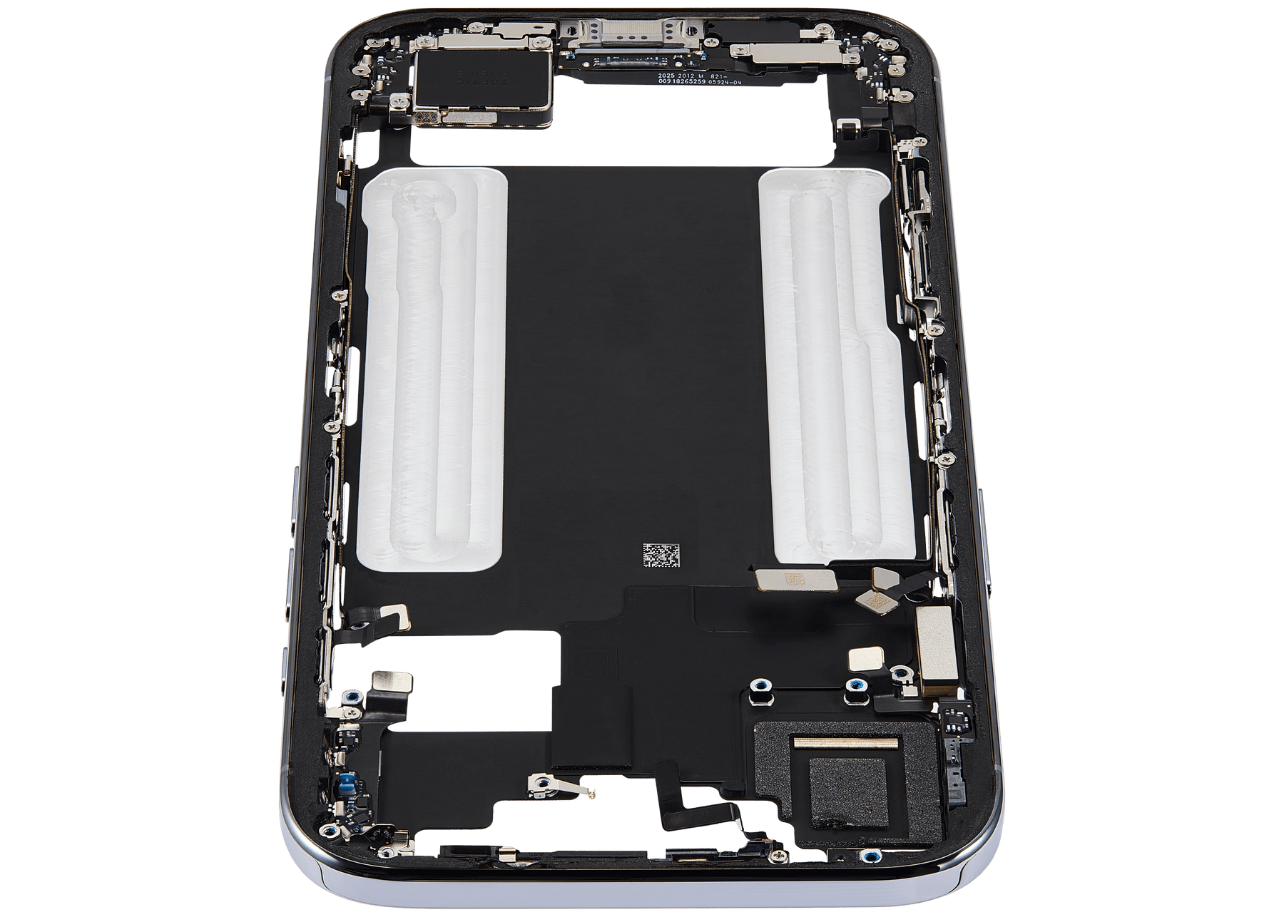 Mid-Frame Housing W/ Charging Port Flex & Small Parts For iPhone Air (US Version) (Used OEM Pull: Grade A) (Sky Blue)