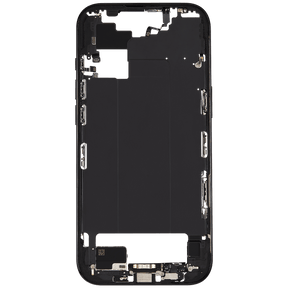 Mid-Frame Housing W/ Charging Port Flex & Small Parts For iPhone Air (US Version) (Used OEM Pull: Grade A) (Space Black)