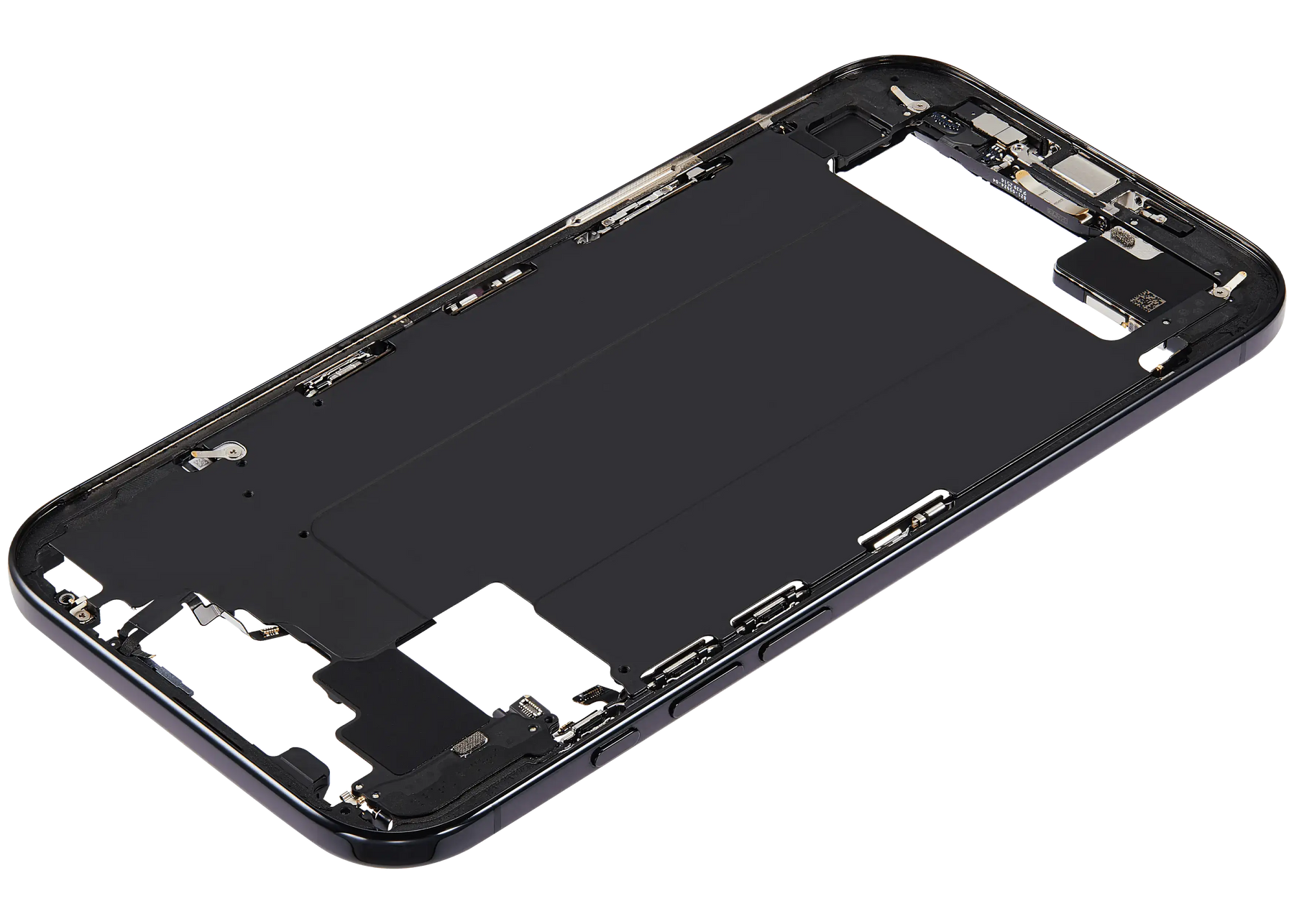 Mid-Frame Housing W/ Charging Port Flex & Small Parts For iPhone Air (US Version) (Used OEM Pull: Grade A) (Space Black)