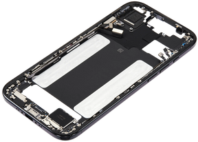 Mid-Frame Housing W/ Charging Port Flex & Small Parts For iPhone Air (US Version) (Used OEM Pull: Grade A) (Space Black)