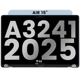 Complete LCD Display Assembly For MacBook Air 15" (A3241 / Early 2025) (Used OEM Pull: Grade A) (Sky Blue)