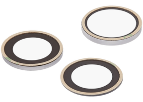 Back Camera Lens (Glass Only) With Adhesive For iphone 17 Pro / 17 Pro Max (3 piece set) (Real Sapphire) (Premium)