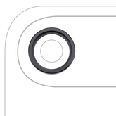 Back Camera Lens With Bracket & Bezel For iPhone Air (Premium) (Space Black)