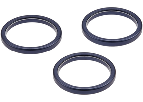 Back Camera Bezel Ring Only For iPhone 17 Pro / 17 Pro Max (Deep Blue) (3 Piece Set)