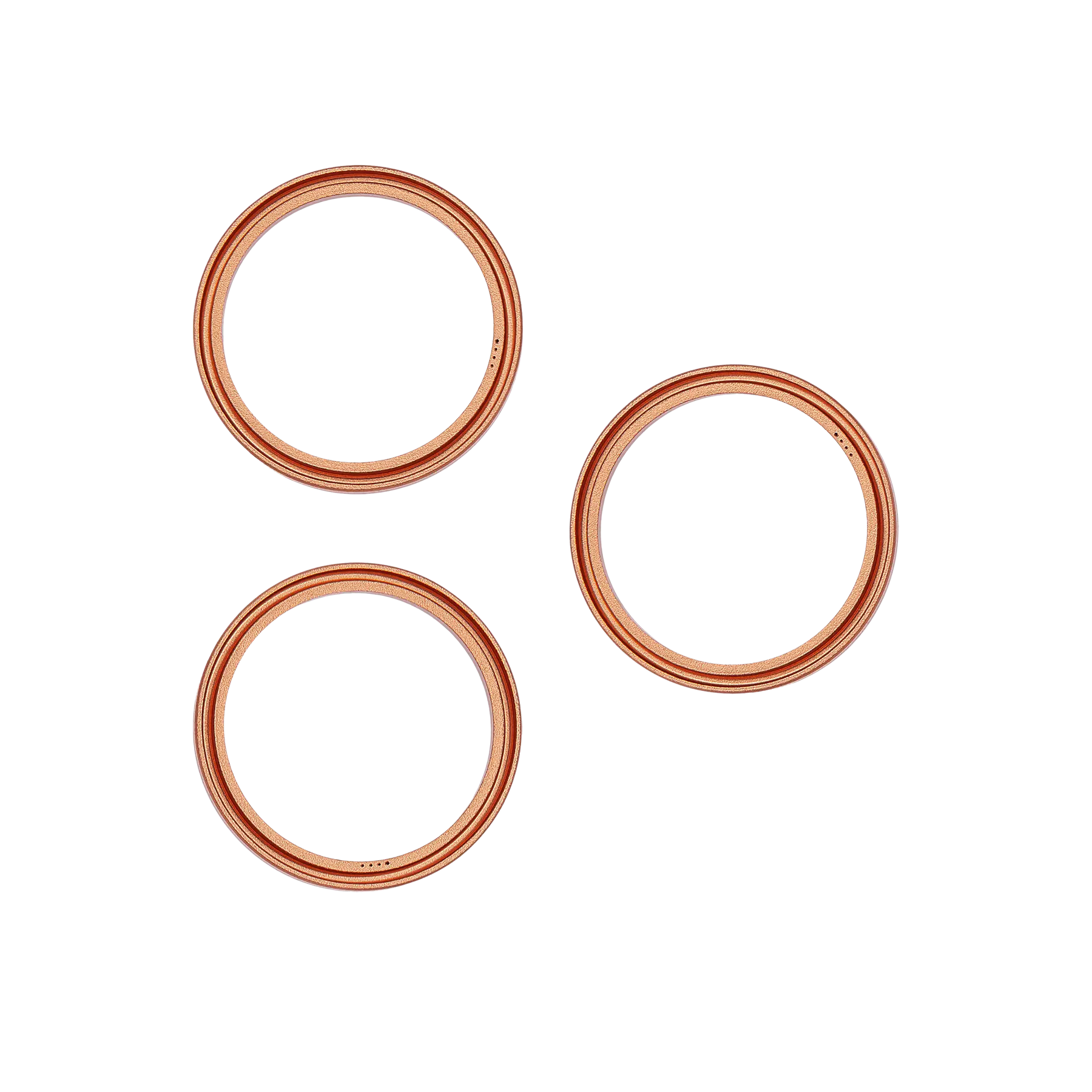 Back Camera Bezel Ring Only For iPhone 17 Pro / 17 Pro Max (Cosmic Orange) (3 Piece Set)