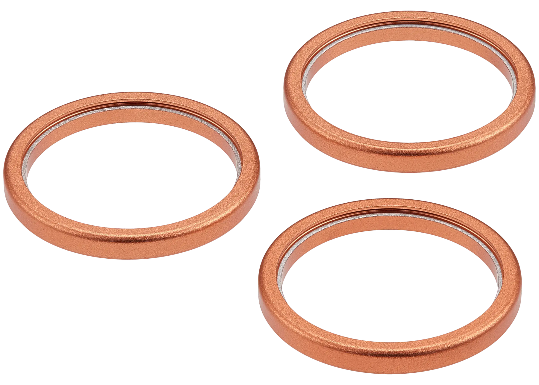 Back Camera Bezel Ring Only For iPhone 17 Pro / 17 Pro Max (Cosmic Orange) (3 Piece Set)