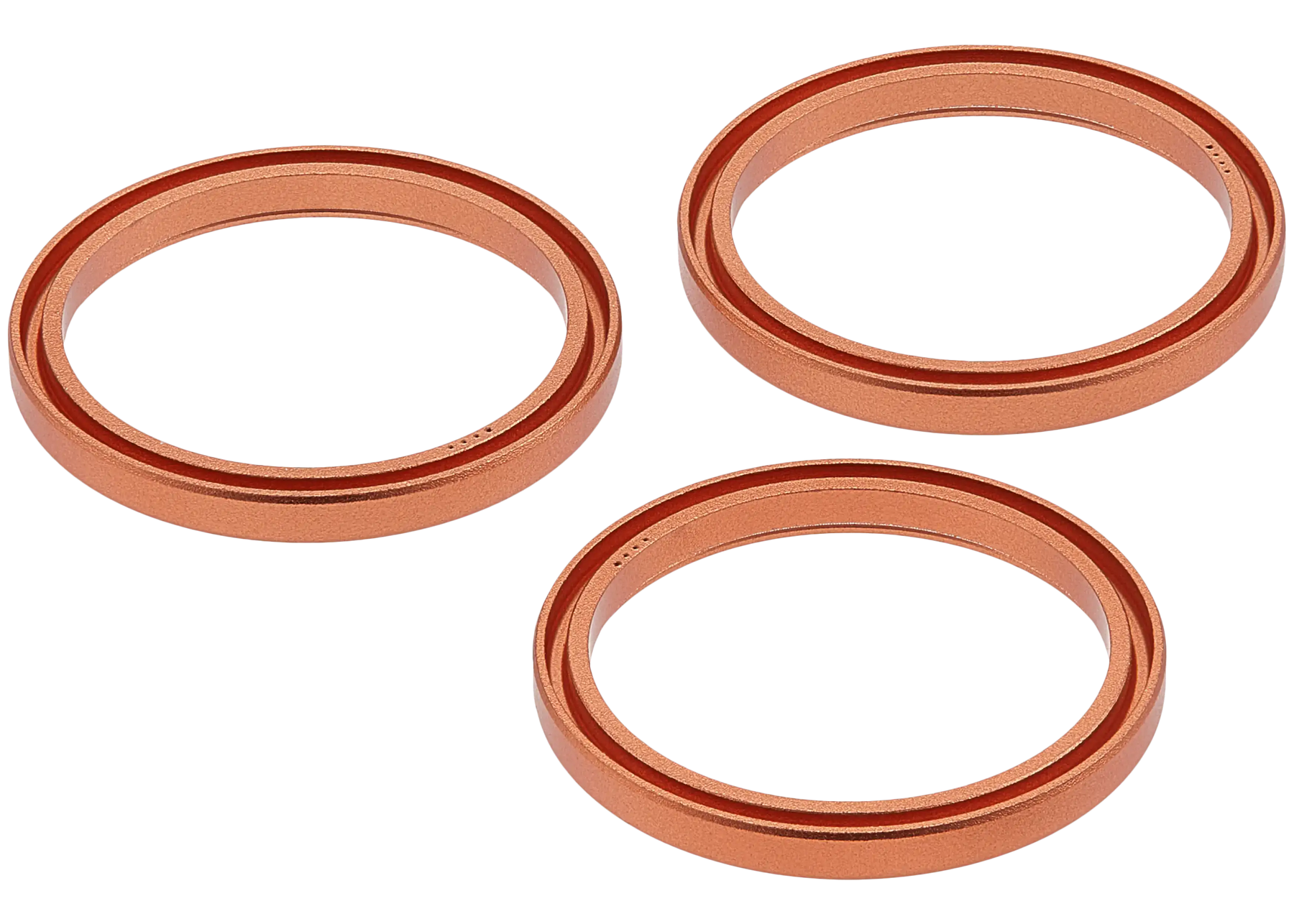 Back Camera Bezel Ring Only For iPhone 17 Pro / 17 Pro Max (Cosmic Orange) (3 Piece Set)