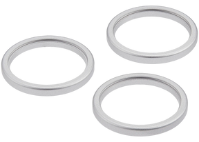 Back Camera Bezel Ring Only For iPhone 17 Pro / 17 Pro Max (Silver) (3 Piece Set)