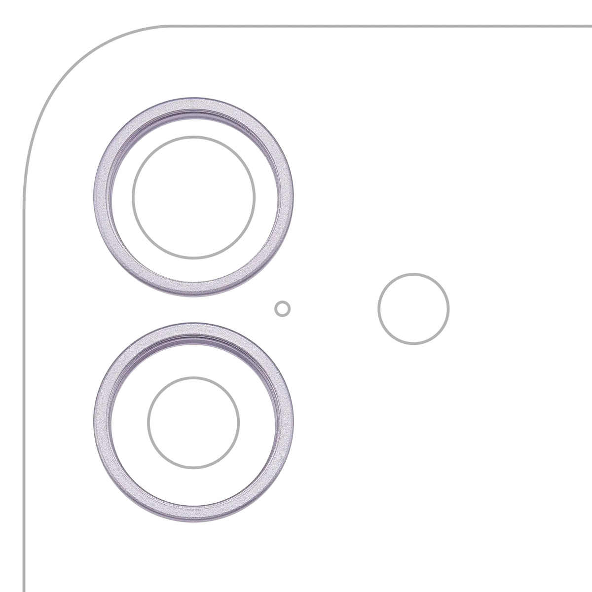 Back Camera Bezel Ring Only For iPhone 17 (Lavender)
