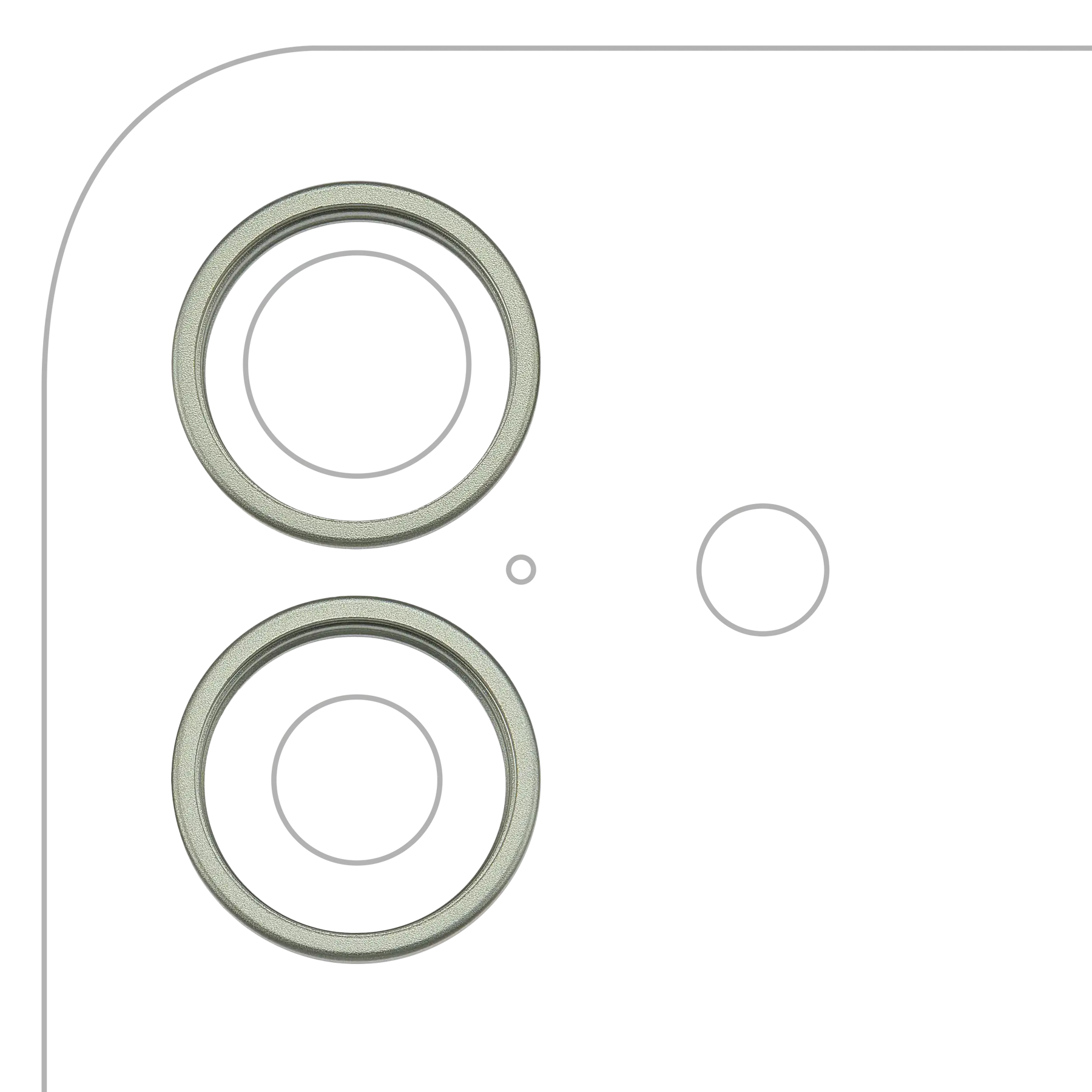 Back Camera Bezel Ring Only For iPhone 17 (Sage)