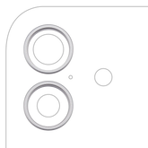 Back Camera Bezel Ring Only For iPhone 17 (White)