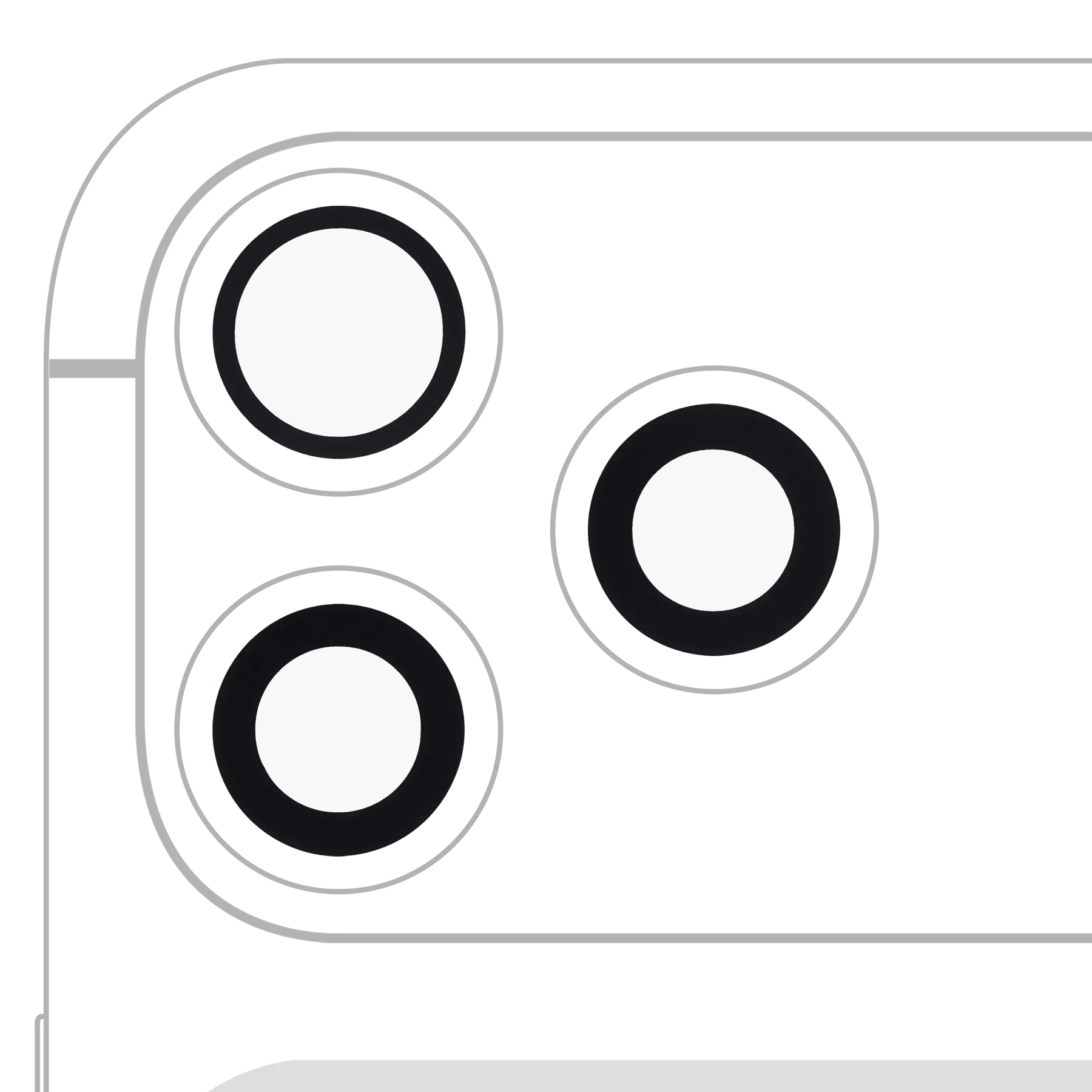 Back Camera Lens (Glass Only) With Adhesive For iPhone 17 Pro / 17 Pro Max (Aftermarket Plus)